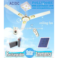 Rechargeable ceiling fan with light Remote control ceiling fan Solar ceiling fan and AC DC ceiling fan PLD-8